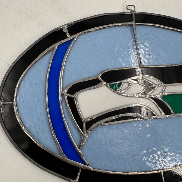 Seahawks Stained Glass Football Sports Decor Art Home‎ Display Man Cave - Picture 9 of 9
